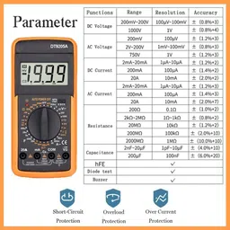 be components DT-9205A Digital Multimeter Electric Good Quality LCD Multimeter Digital Multimeter-picture-22