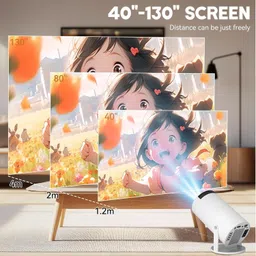 Cubonic X10 Plus Projector with 2 Gaming Controllers & 10000+ Games Portable Projector (3500 lm / 1 Speaker / Wireless / Remote Controller) Portable Projector image 3