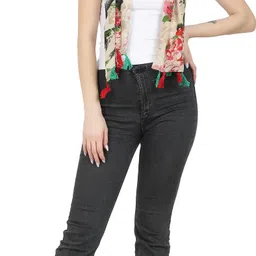 stolevilla Printed Chiffon Women Multicolor Scarf, Stole, Fancy Scarf image 4