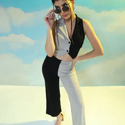 tandul Top Pant Co-ords Set with Coat image 2