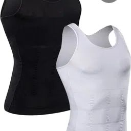 Combo Slim N Lift Tummy Tucker Vest Slimming Body Shaper Abs Abdomen Vest Men Shapewear-image-43