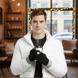 akido Solid Winter Men Gloves image 4