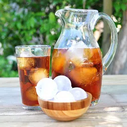 shopping & mart flexible silicone spherical 6 Round ice ball maker mold with lid 18 X 7 X 7 cm Black Silicone Ice Ball Tray image 5