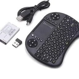 Clairbell BGF_878A_hard Keyboard with Backlight Touchpad Mouse, Mini Wireless Keyboard Wireless Thumb-size Multi-device Keyboard Compatible with Desktop, Laptop, Mac Easy to Use,Plug and Play,Quick, Comfy Durable body image 1