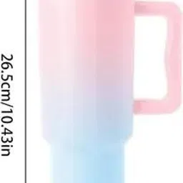 ganesh store Coffee Tumbler with Lid and Straw 1200ml Stainless Steel Vacuum Tumbler Stainless Steel Tumbler image 4