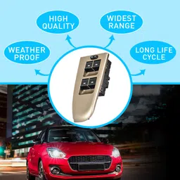 uno minda Power Window Switch Main(4) Without Window For Tata Indica Vista/ Manza Car Power Window Switch image 3