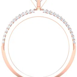 avsar R-3710 14kt Cubic Zirconia Rose Gold ring image 3