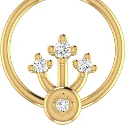 avsar Pahel 18kt Diamond Yellow Gold Nose Wire-picture-22