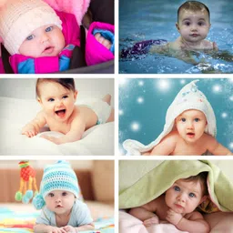 printnet Pack of 6 Cute Baby Posters | Smiling Baby Posters | Poster for Pregnant Women | HD Baby Wall Posters for Room decor Paper Print-picture-10