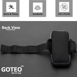 GOTEO Arm Band Case for Mobile Phone Arm Bag for Sports Travel Walking Running Jogging Waist Bag Arm Bag Gym Exercise Fitness Arm Band Case Mobile Pouch image 3