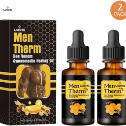 LORSHEL Men Therm Bee Venom Heating Oil - absorbs quickly without stickiness, promote...-image-0