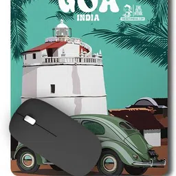 The Desi Monk Goa India Anti Skid Mouse Pad for Laptops and Computers Non Slip Base Mousepad-image-16