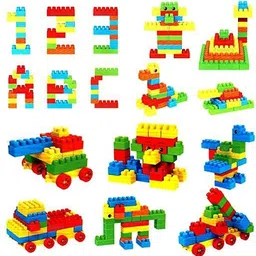 ntz Building Blocks for Kids - Certified European Saftey Standards 100 PCS Small image 5