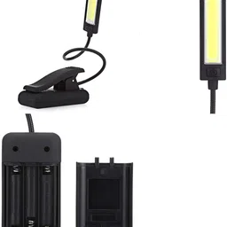 hemjex COB CLIP LIGHT Plastic Adjustable Book Reading Lamp Study Lamp image 3