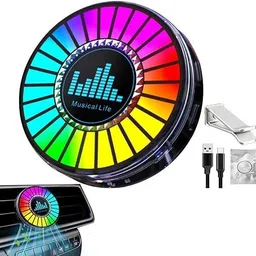 CLVMART Music Level Light LED Car Air Freshener Motion Sensor Light-picture-28