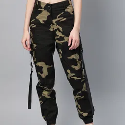 street9 Women Regular Fit Multicolor Cotton Blend Trousers-picture-17