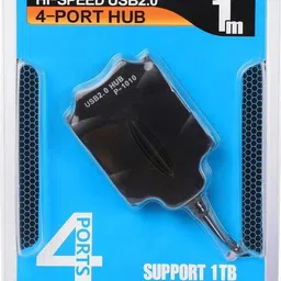 spincart 4 Port USB 2.0 HUB With 1 Meter Wire for Laptop, PC, USB Flash Drives Computer P-1010 USB Hub-picture-26