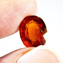 hoseki Ceylone Gomedha Gomed Hessonite 7.9Cts stone Regular Oval Crystal Stone-picture-12
