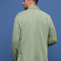 showoffff Men Solid Single Breasted Casual Blazer image 3