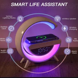 greenlandstor 8-in-1Modern&Smart Google Light Multi Function LED Light with Voice Control Night Lamp image 3