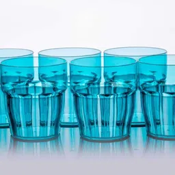 sheakox (Pack of 6) Ice Glass Set 6 Glass Set Water/Juice Glass image 1