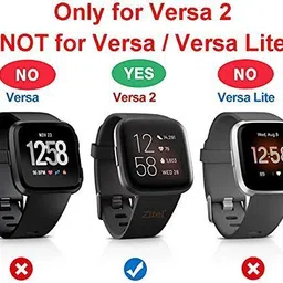 Speeqo Charger Dock Cable Compatible with Fitbit Versa 2 charging cable black Charging Pad image 2