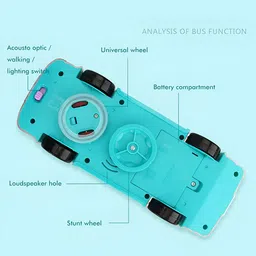 toy dekho Creations Concept Musical Transports Bus Toy for Girls & Boys image 4