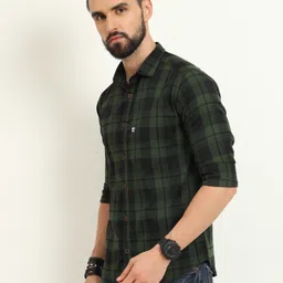 allwin paul Men Regular Fit Checkered Casual Shirt image 3
