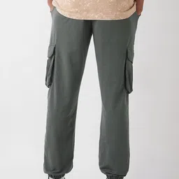 bewakoof Men Solid Grey Track Pants image 3
