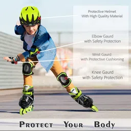 jaspo Tyro Protective Set for Skating, Cycling and Skateboarding Guard for 6-11 years Skating Kit image 2