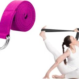 shopeleven Cotton Yoga Strap for Exercise & Flexibility Belt for Men & Women Training Cotton Yoga Strap-picture-28