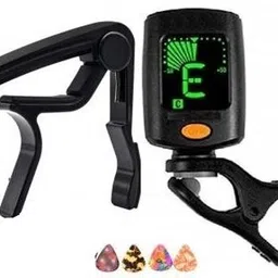 Guitar Metal Alloy Capo + 360 Degree Guitar Tuner with LCD Display for Guitar Automatic Digital Tuner-image-33