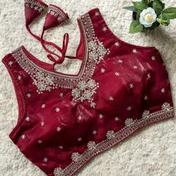 modern mughals V-Neck Women Blouse image 1