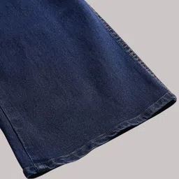 kotty Women Flared High Rise Dark Blue Jeans image 5
