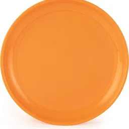 GULAAB' Plastic Round Full Plate -orange Dinner Plate-image-3