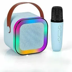 Karaoke Speaker System with Mic, Built-in DSP Chip, Stereo Sound (Random Colour)-image-32