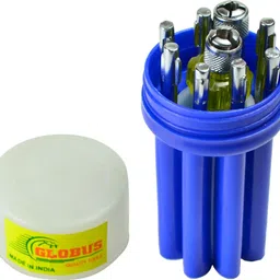 globus WITH TESTER Combination Screwdriver Set in plastic Box... Standard Screwdriver Set-picture-12