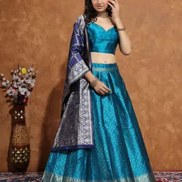 kv fashion Self Design Semi Stitched Lehenga Choli image 4