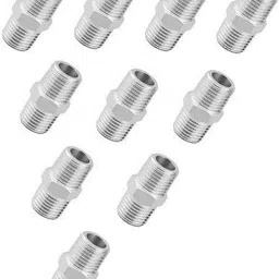 spazio Premium Quality Stainless Steel Hex Nipple 1 INCH, Pack of 10 (Screw On) Faucet Nozzle-picture-27