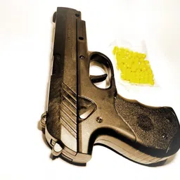 pikasaw "BOY'STOY Plastic Mouser Gun with 6mm Bullets and Black Shining Body" Darts & Plastic Bullets-picture-14