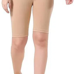 vinaksh Solid Women Beige Cycling Shorts-picture-16