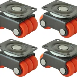 appster 4pcs Revolving Caster Wheel Roller Baby Sixer Wheels 150Kg Capacity Heavy Duty Swivel Furniture Caster image 1
