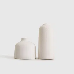 purezento Vase Decorative Kimono Set Of 2 White Ceramic Vase image 3