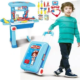 just97 Doctor Set Pretend Play Little Doctor Set for Kids with Trolley Suitcase D15-picture-26