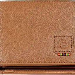 getoree Men Casual Beige Genuine Leather RFID Wallet - Regular Size image 2