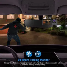 gonama Universal Dash Cam 3 Channel Front and Rear Inside Dash Camera for Cars SG110 Universal Dash Cam 3 Channel Front and Rear Inside Dash Camera for Cars SG110 Parking Sensor image 4