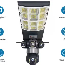 GiftNow 12MP 4G Solar 3lens PTZ Camera 8mp full hd Waterproof, Color Night Vision, Security Camera-image-35