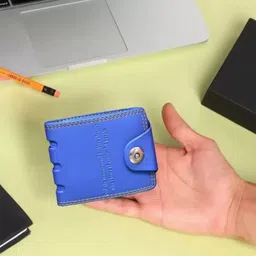 superfashion Men Casual, Formal Blue Artificial Leather Wallet image 1