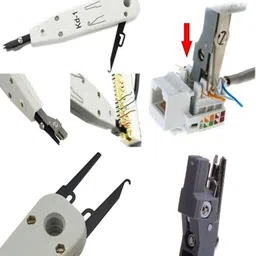 GoodsBazaar 32pc Kit Networking CCTV Camera Computer Laptop Ethernet LAN Wire Cable Tester Network Interface Card image 3