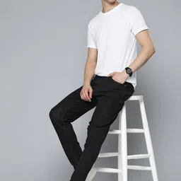 mast & harbour Men Regular Mid Rise Black Jeans image 4